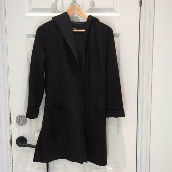 Zara suede hooded jacket - Picture 1 of 4